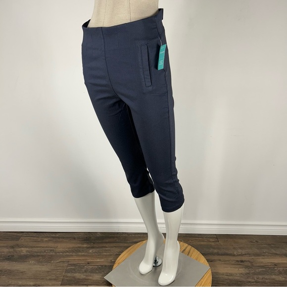 NWT maurices Navy Cropped Pants high rise S - Picture 3 of 11